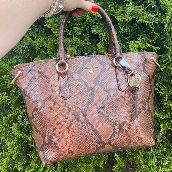 MK Elson large satchel vegan faux leather - Picture 1 of 10